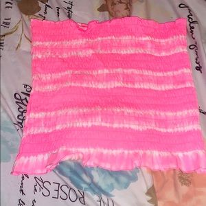 Pink tube top